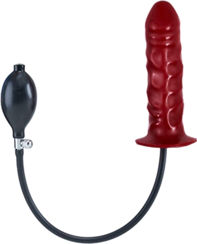 Opblaasbare dildo plug - rood s