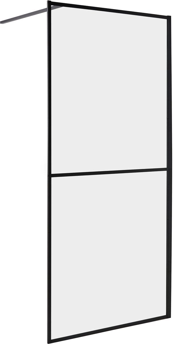 ACULEO - Douchescherm - Zwart - Veiligheidsglas