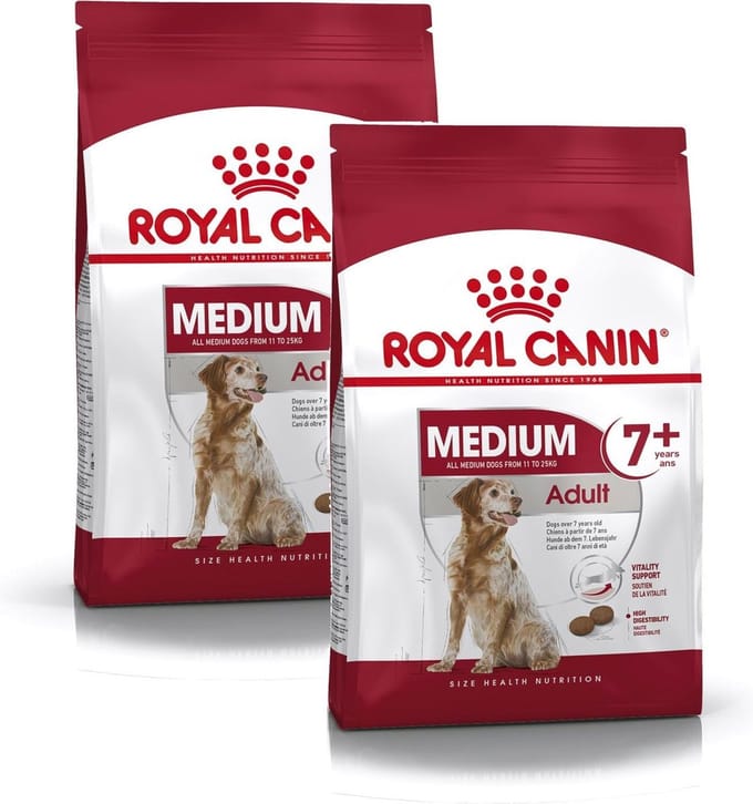 Royal Canin Medium Adult 7+ - Hondenvoer - 2 x 4 kg