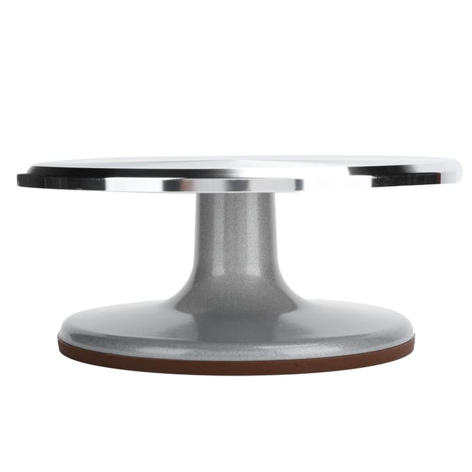 9 inch taartdraaiplateau van aluminiumlegering, draaibare taartdecoratiestandaard, taartrek, bakgereedschap gray