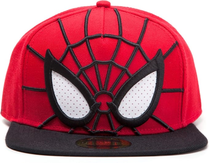 Marvel SpiderMan - 3D Mesh Eyes Snapback Pet - Rood/Zwart