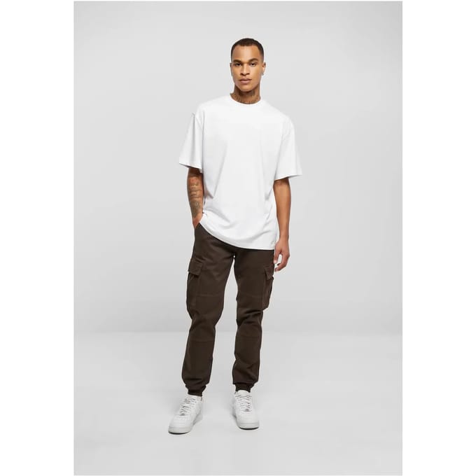 Urban Classics - Washed Cargo Twill Heren joggingbroek - Taille, 30 inch - Bruin