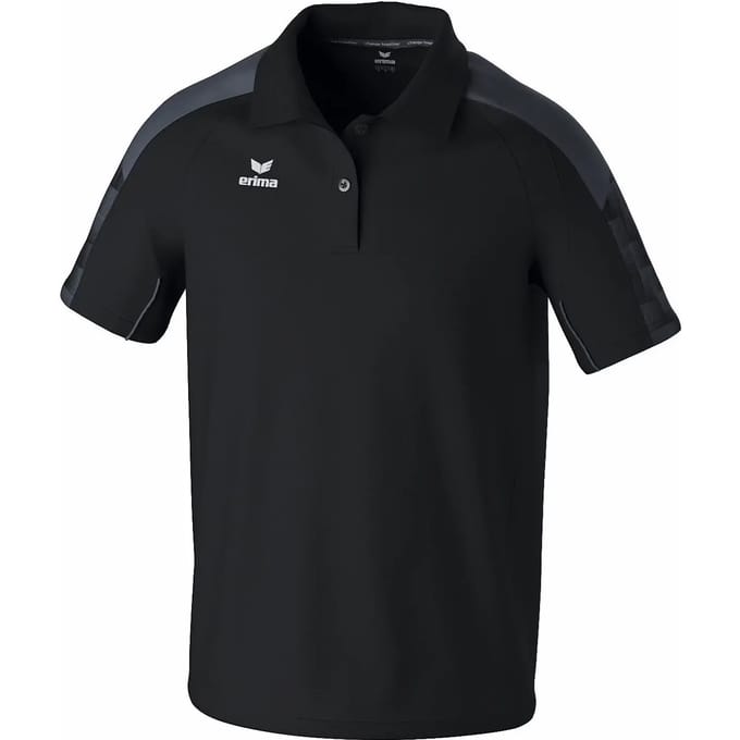Erima Evo Star Polo Heren - Zwart / Grijs | Maat: M