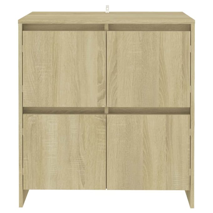 vidaXL - Dressoirs - 2 - st - 70x41x75 - cm - bewerkt - hout - sonoma - eikenkleurig