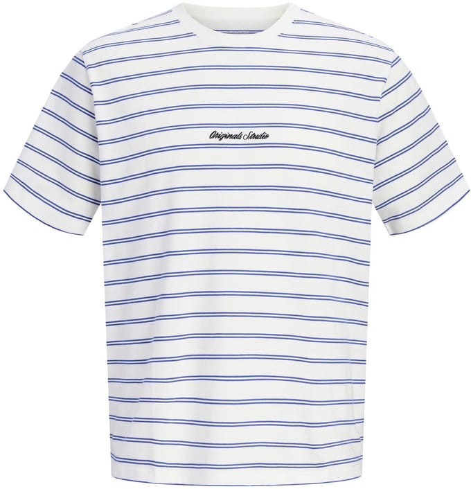JACK&JONES - JORNORREBRO STRIPE TEE SS CN JNR - Jongens - T-shirts