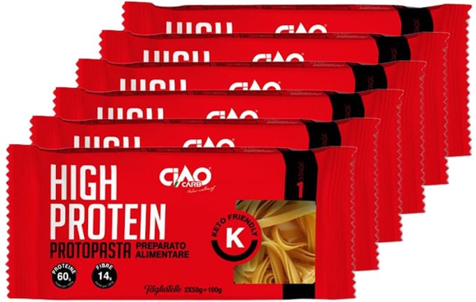 CiaoCarb | ProtoPasta Tagliatelle | 6 Stuks | 12 x 50g