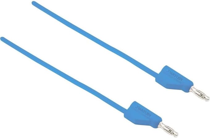 Meetsnoer - Testkabel - Elektrisch meten - Hittebestendig silicone - 5 meter - Blauw