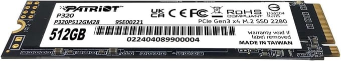 2TB NVMe PCIe Gen 3x4 M.2 2280 SSD - Solid State Drive