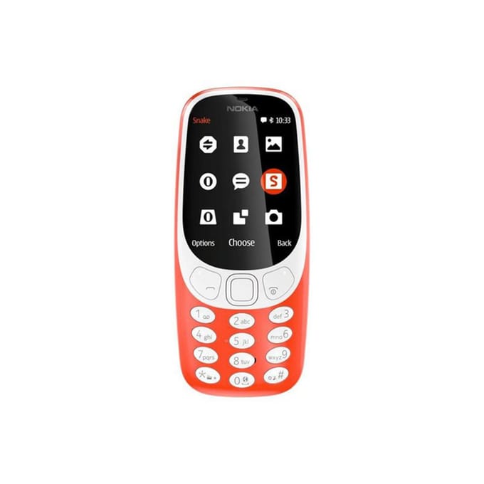 Gereviseerde Nokia Origineel Ontgrendelde Nokia 3310(2017) Dual SIM 2G Mobiele Telefoon Met 1/2 SIM Simple Set rood