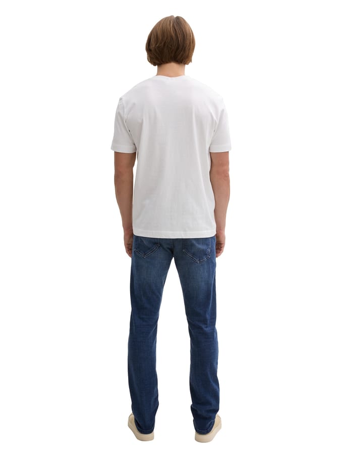 Tom Tailor - TTJOSH REGULAR SLIM-jeans - Maat 38/32 - Used Dark Stone Blue Denim