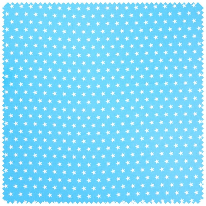 Katoenen poplin stof "Stars" - Blauw