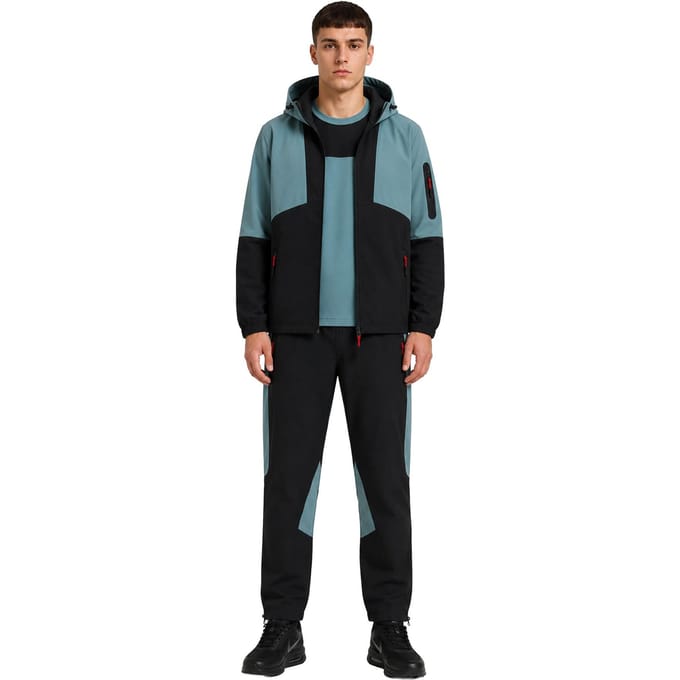 Kruze | Heren Geweven 3-delige Set - Jas/T-Shirt/Broek