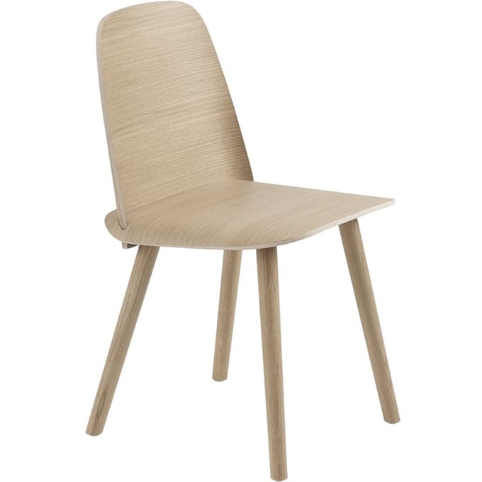 Muuto - Nerd eetkamerstoel - eiken - bruin