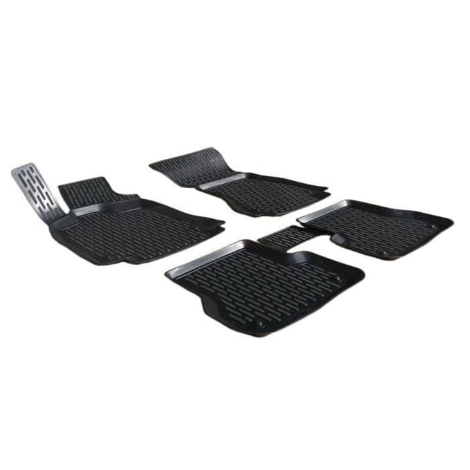 Tapis de sol - SCOUTT - Dacia Sandero 2012-2020 - Caoutchouc Premium - Sur mesure - Résistant à l'eau noir