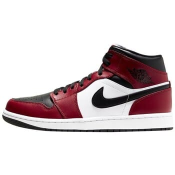 Air jordan 1 Mid Black/Black-Gym Red "Chicago black toe" 554724-069 EU41