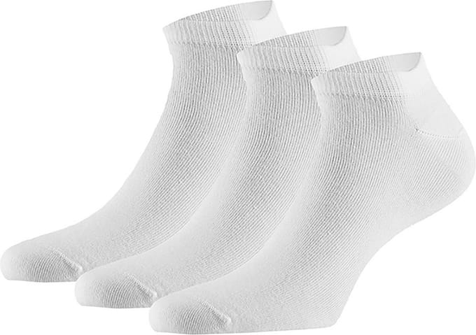 Sneakersokken Bamboe Wit 3-paar Heren / Dames