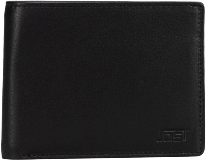 JOST Leren portemonnee Odense Wallet Black zwart