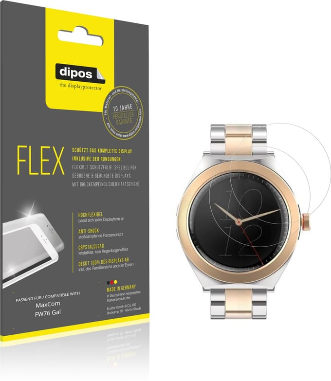 dipos – 2x Beschermfolie geschikt voor MaxCom FW76 Gal | 3D Full Cover Screenprotector | 100% Passend