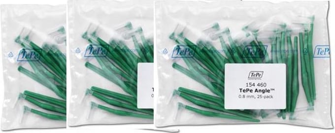 Tepe Angle Groen 0,80mm 3 x 25 Stuks - Voordeelverpakking