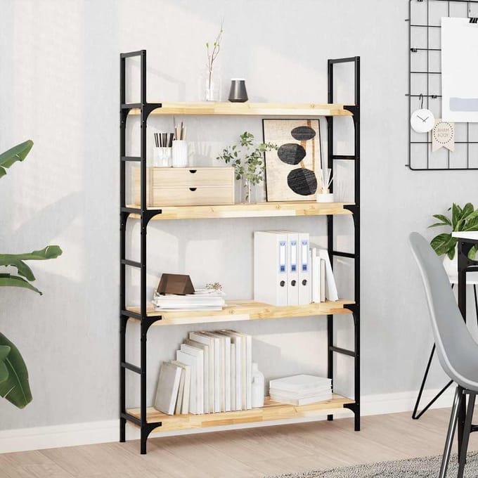vidaXL - Wandschap - zwevend - 100x20x4 - cm - onbehandeld - massief - acaciahout