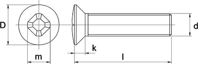 Metaalschroef Din966Ph M4X12Mm Lk Elvz - 200 stuks