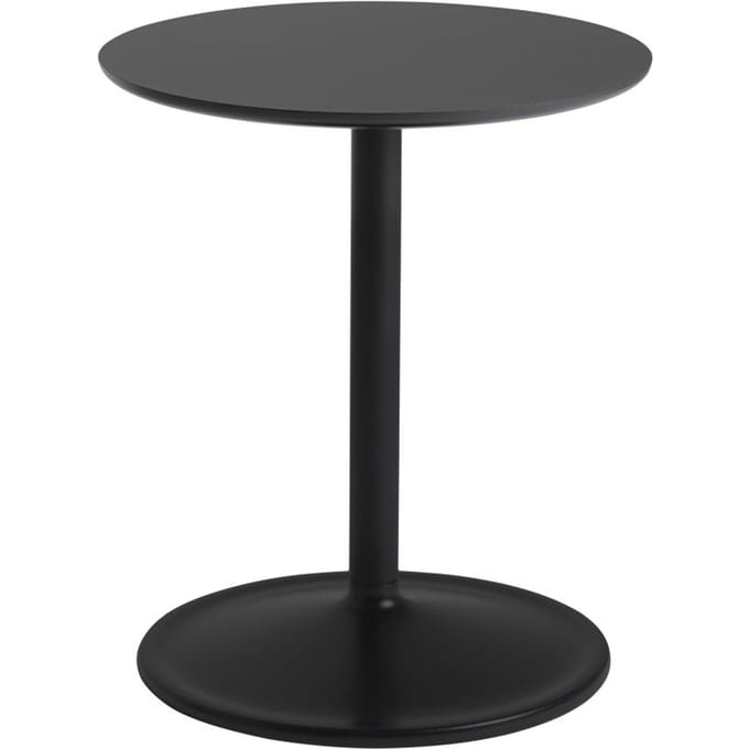 Muuto Soft Side Tafel hoog - zwart - Ø41