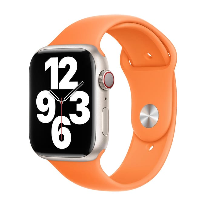 Sport Band voor de Apple Watch | 44/45/46/49 mm - Maat S/M/L - Bright Orange