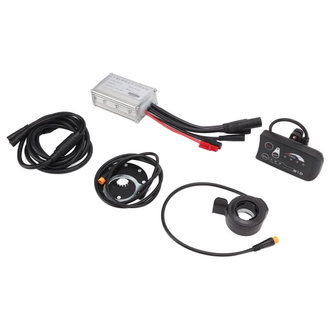 Fiets Lithium Batterij Conversie Kit 15A Controller LED S810 Display 1-naar-2 Verbindingskabel Kit black