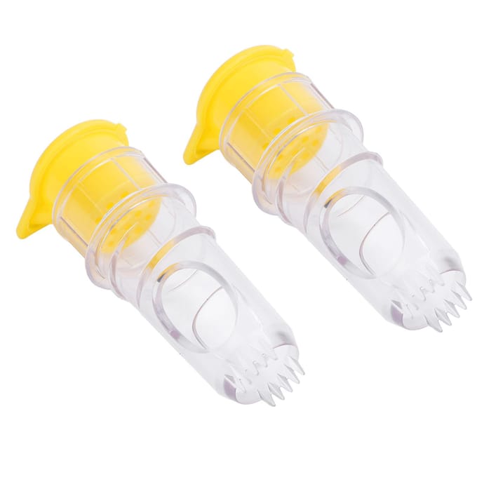 2 STUKS Draagbare Citroenpers PP ABS Draagbare Arbeidsbesparende Handmatige Citroenpers voor Limoenen Citrus yellow