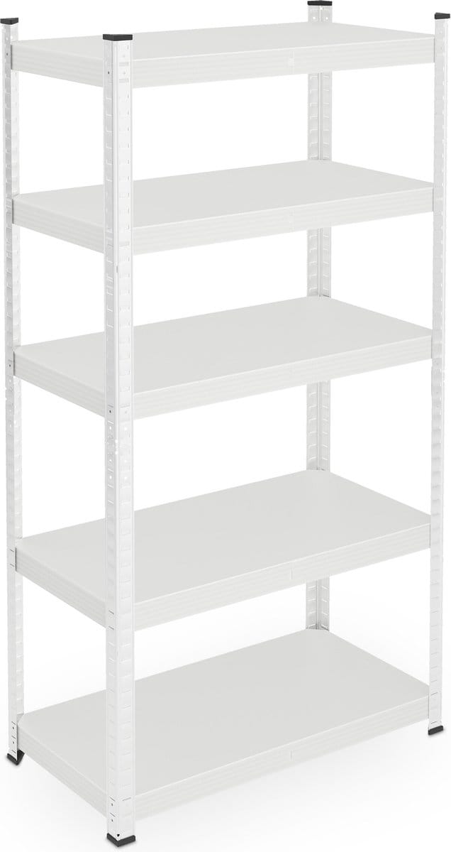 Stellingkast - 150x75x30 cm - 875 kg - staal - wit