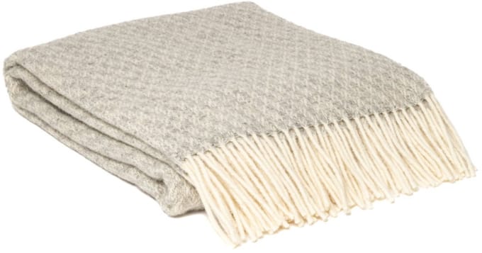 WOOOL Plaid - Kuusi (Grijs) - 140x200cm - 100% Wol