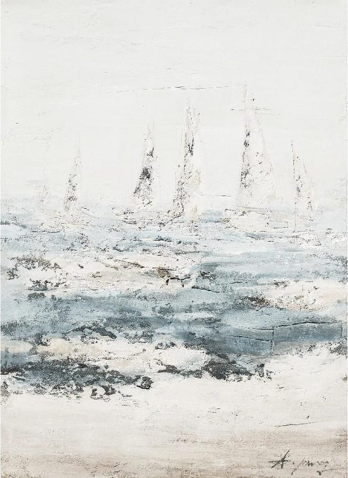 Olie op canvas - Zeilboten - 120 cm hoog
