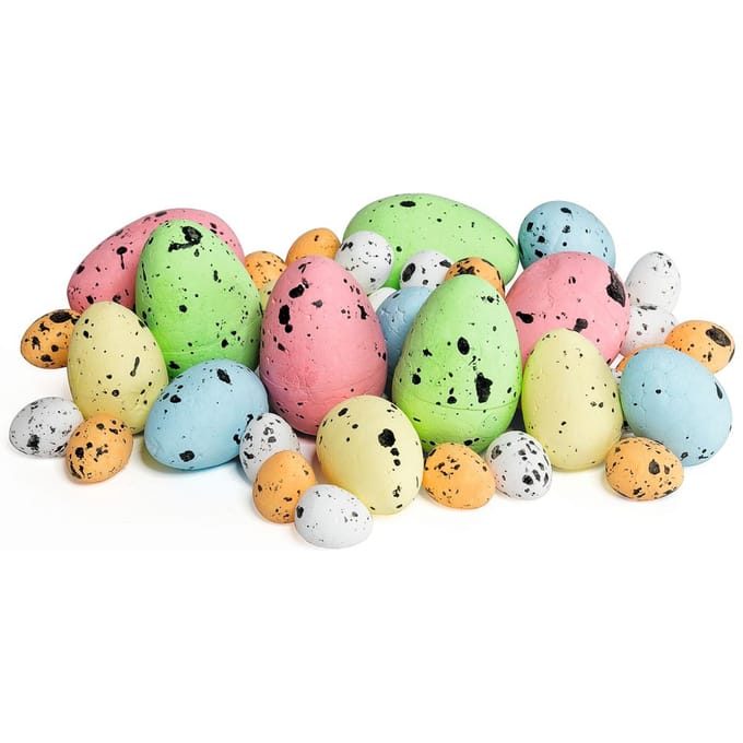 VBS Decoratief ei "Kleur & Maten Mix", 38 stuks