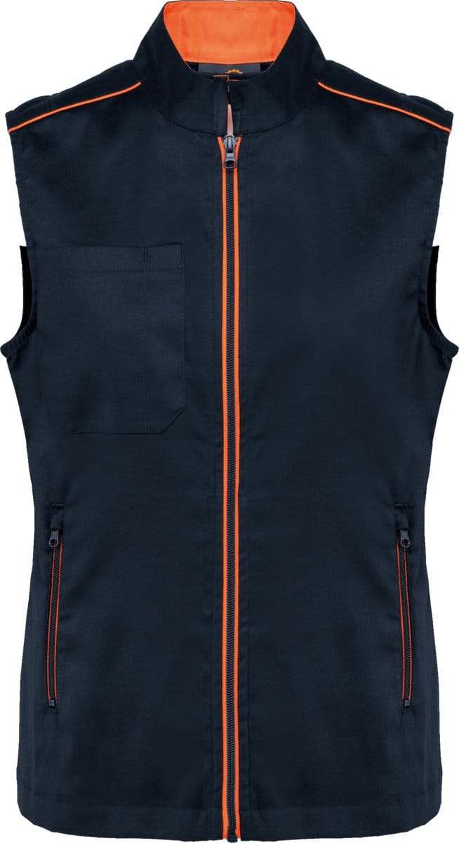 WK. Designed To Work Damesgilet Day To Day WK6149 - Navy / Fluorescent Orange - M