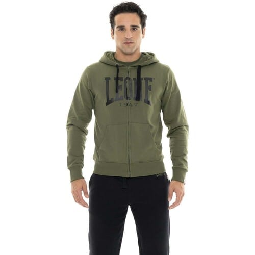 Capuchon sweaters Leone 1947 Man Hoody Full Zip Big Logo