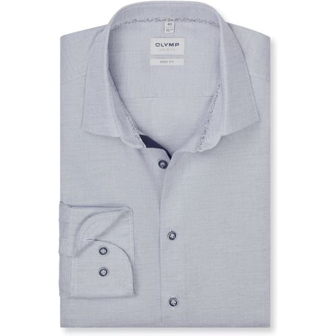 Slim fit zakelijk overhemd van katoenmix met Kentkraag