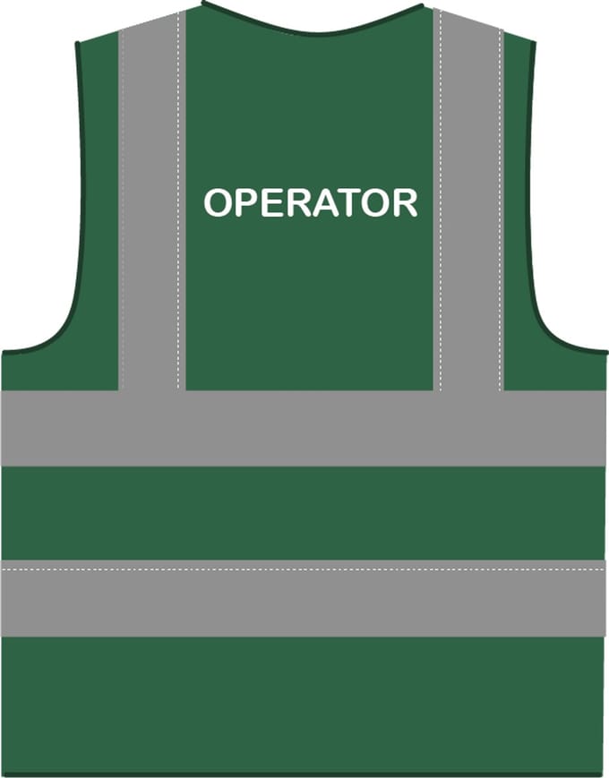 Operator hesje RWS donkergroen