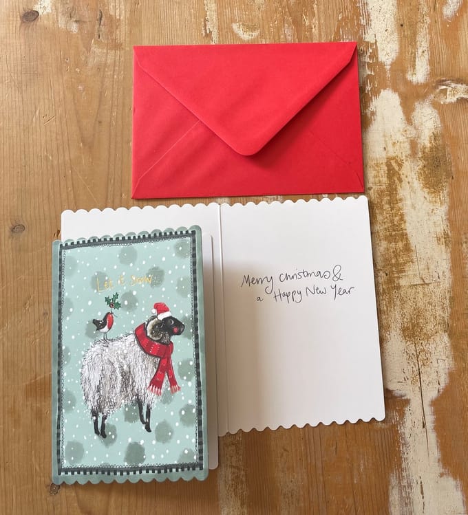 Alex Clark Kerstkaarten Kerstsfeer Schaap ~ Christmas Sheep