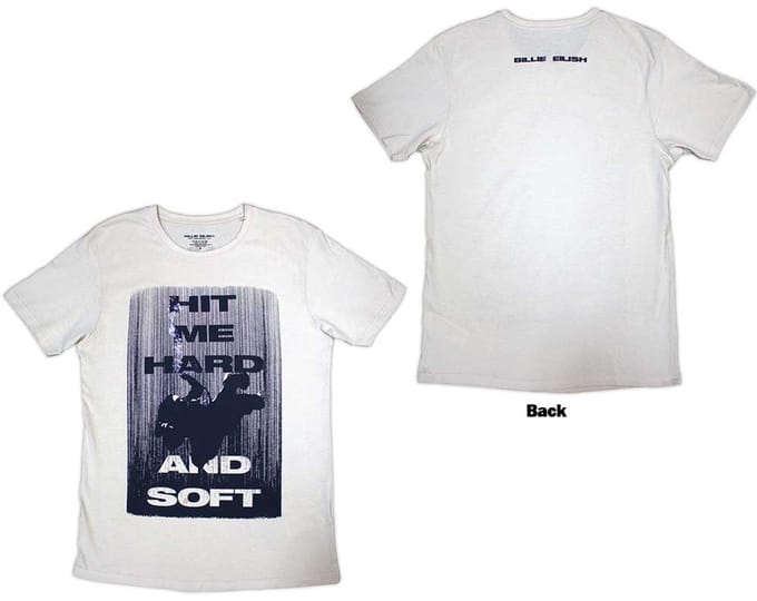Billie Eilish - Hit Me Hard And Soft Falling Heren Tshirt - L - Creme