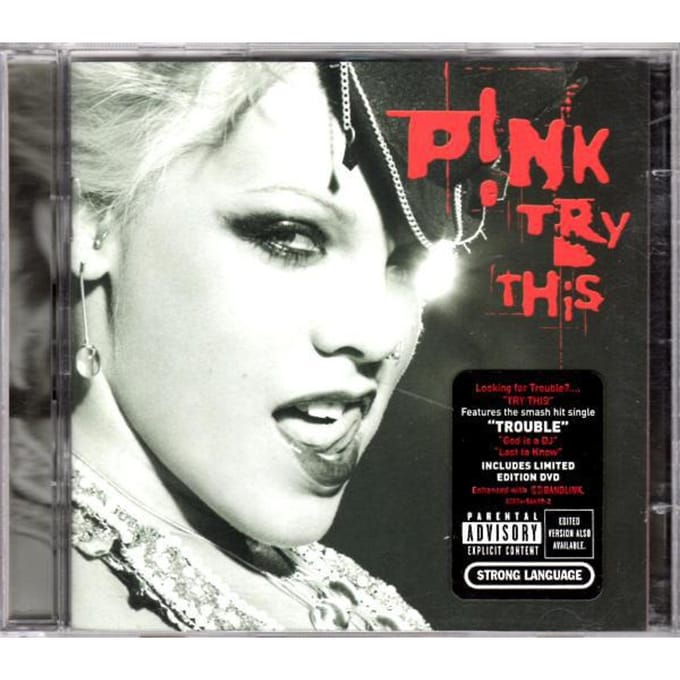 CD P!NK - Probeer dit 82876546192 Arista 2003 VS Dance & Electronica Gebruikt white
