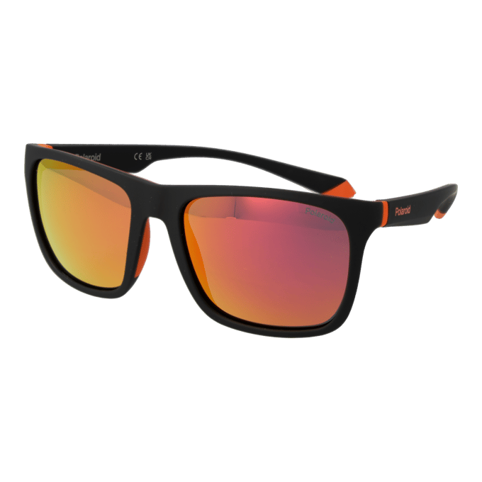 Polaroid PLD 2141/S Matte black orange 57/18/140 UNISEX Zonnebrillen