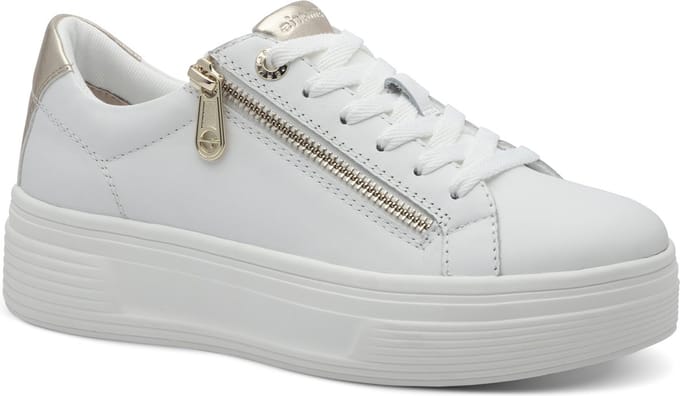 Tamaris Comfort Essentials Dames Sneakers - WIT NAPPA