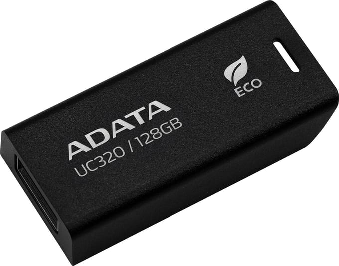ADATA UC320 USB flash drive 128 GB USB Type-A 3.2 Gen 1 (3.1 Gen 1) Zwart