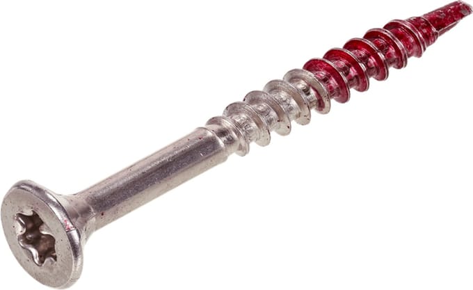 Rotadrill - Hardhoutschroeven - Torx 25 Platkop - 5 x 60mm - Deeldraad - RVS-410 (100 stuks)