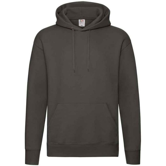 Fruit of the Loom Heren Premium Hoodie (Houtskool)