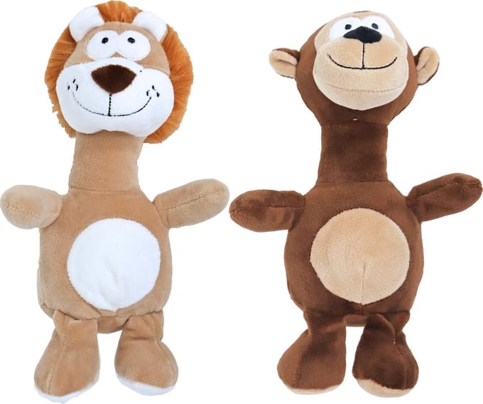 Pluche Knuffel Leeuw & Aap