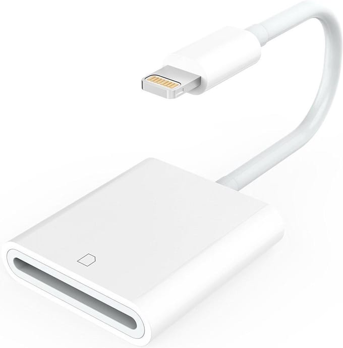 New Age Devi - Lightning naar SD - Kabel - Kaartlezer - Card Reader - Geschikt Voor Apple apparaten