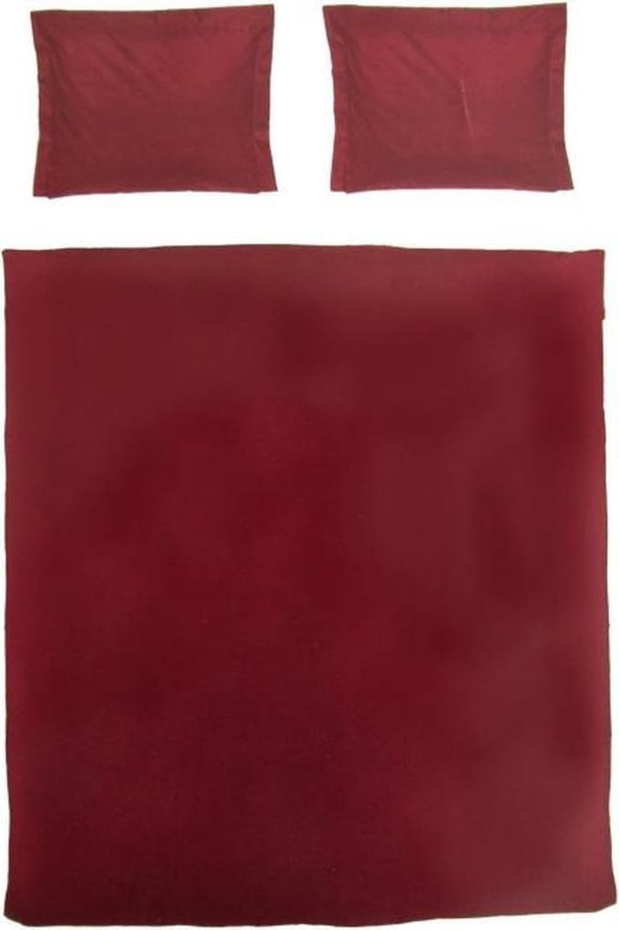Brighton Uni Dekbedovertrek - Litsjumeaux - 240x200/220 cm - Aubergine