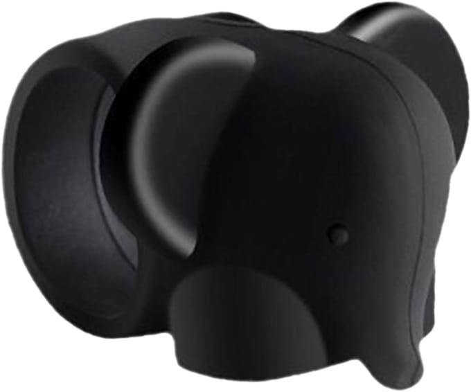 Deurstopper - Deur buffer - Beschermt muren - Zelfklevend siliconen - 6.5 x 6.5 cm - Zwart