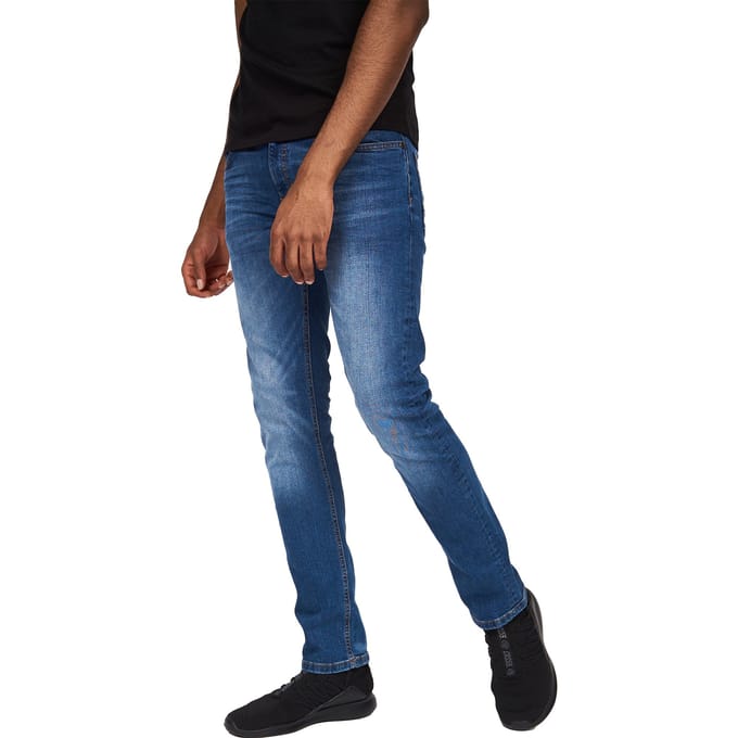 Crosshatch Heren Svelte Stretch Jeans (Stone Wash)